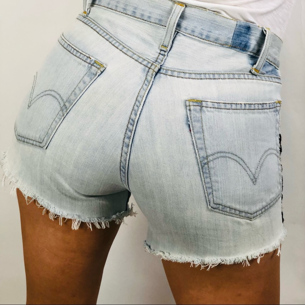 OOAK genuine VTG Levis redone W/ Navajo patchwork